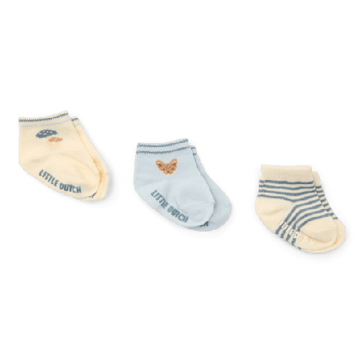 Little Dutch | Kousen Boys 3-pack Blauw/Ecru