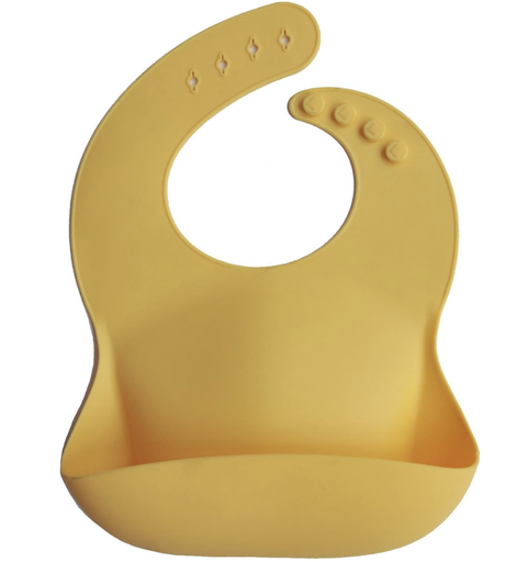 [553066] Mushie | Slabbetje Siliconen Mineral Yellow