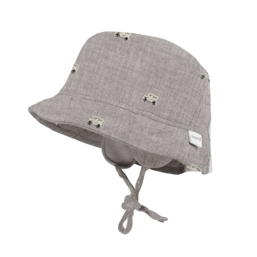 Maximo | Zonnehoedje Muslin All Over Auto Grijs 