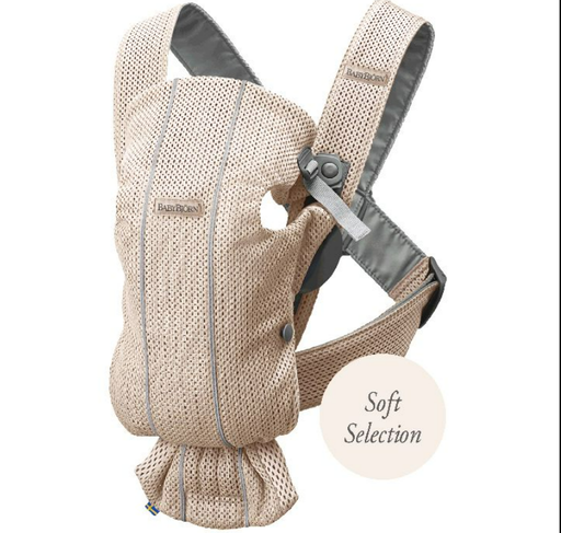 [553447] BabyBjorn | Babybuidel Mini 3D Mesh Grey Beige 3.5kg-11kg 