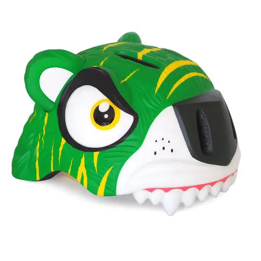 [553510] Crazy Safety | Fietshelm Tiger Bicycle Helmet Green