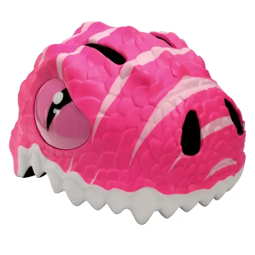 [553513] Crazy Safety | Fietshelm Dino Bicycle Helmet Pink