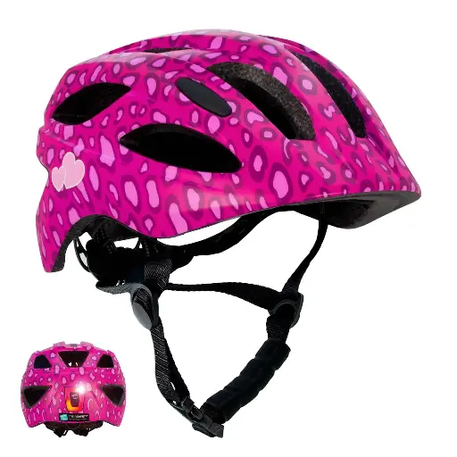 [553517] Crazy Safety | Fietshelm Spots Bicycle Helmet Pink
