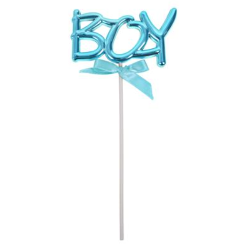 [553534] Funny Fashion | Prikker vr Taart Boy Blauw 9x0,5x17,5cm