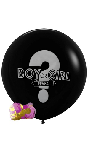 [553543] Funny Fashion | Ballon Gender Reveal Girl Ø92cm