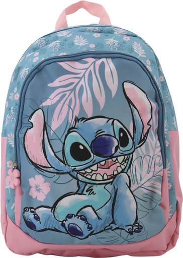 [553603] Lilo & Stitch | Rugzak met 2 Compartimenten Blauw/Roze 38x28x16cm