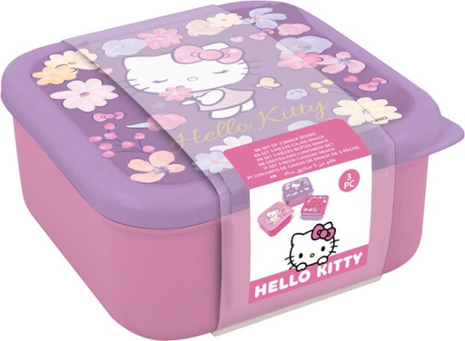 [553618] Hello Kitty | Bewaarpotje Snack Box 3in1
