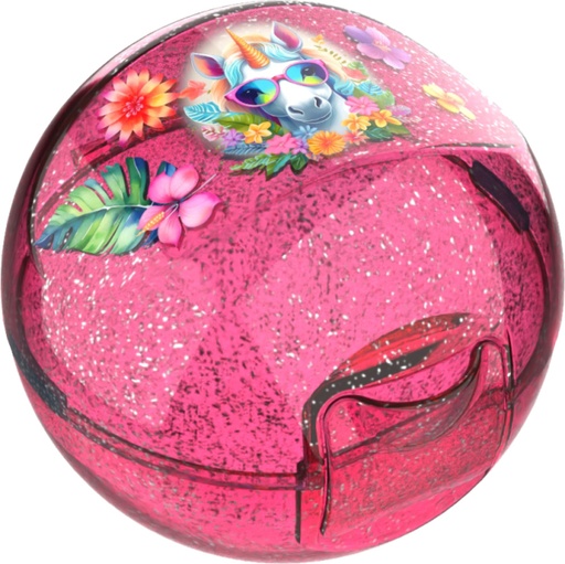 [553643] Lunch Buddies | Fruitdoosje Unicorn Flower Appel Roze Ø100mm
