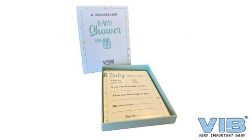 [553856] VIB | Voorspellingskaarten Babyshower Invul- en Bewaarbaar 120x160cm 12-pack