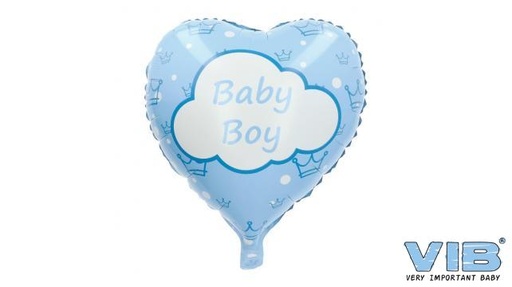 [553863] VIB | Ballon Hart Folie Baby Boy 45cm
