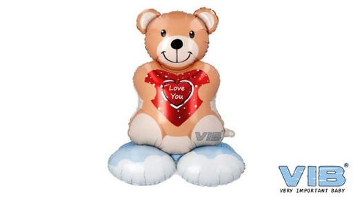 [553869] VIB | Ballon Beer Folie Love You Staand Rood 89cm