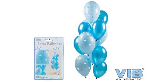 [553897] VIB | Ballonnen Baby Boy Blue 33cm 12-pack