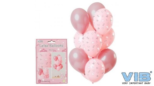[553898] VIB | Ballonnen Baby Girl Pink 33cm 12-pack