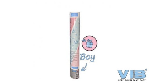 [553906] VIB | Confettikanon Gender Reveal Boy Blue 35cm