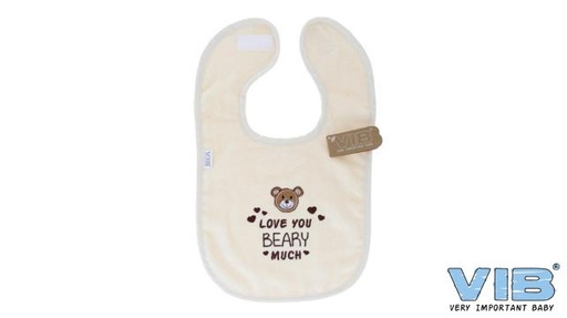 [553936] VIB | Slabbetje Love You Beary Much Beige