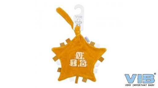 [553947] VIB | Fopspeendoekje VIB Blokken Ster Oker 