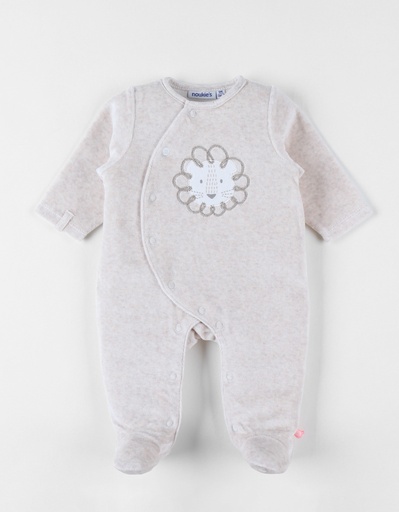Noukies | Pyjama Lion Corduroy/Fluweel Beige