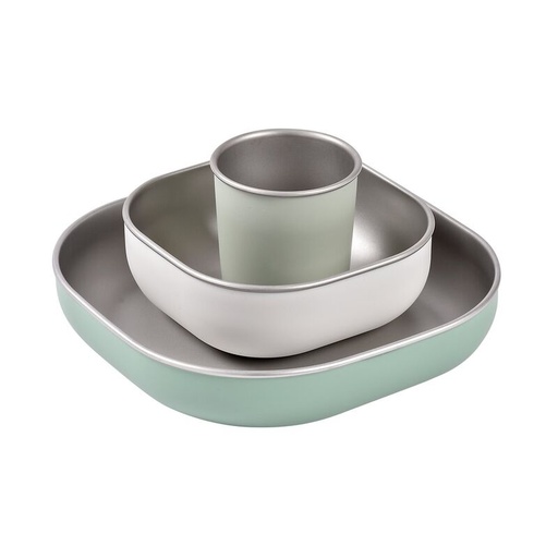 [554177] Beaba | Eetset RVS Sage Green