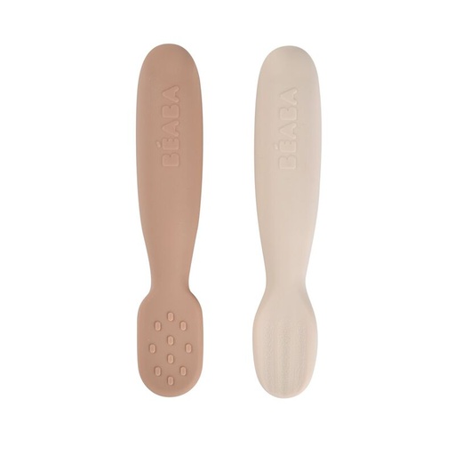 [554213] Beaba | Lepel Oefenlepel Clay/Praline Siliconen
