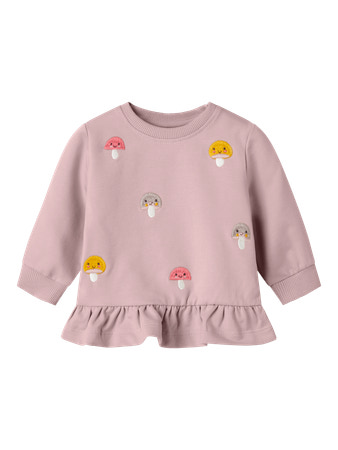 Name it | Pull Girls Nbflamella Ls Sweat Unb Burnished Lilac 