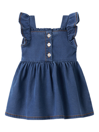 Name it | Jurk Girls Nbfmorgan Frill Dress Medium Blue