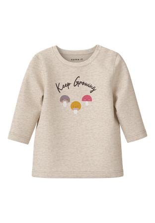 Name it | T-shirt Girls Nbflamilla Ls Top Peyote Melange