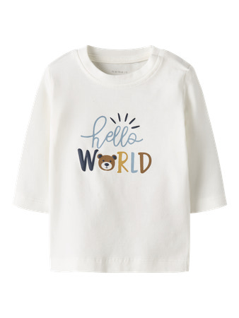 Name it | T-shirt Nbmkillo Ls Top Cloud Dancer
