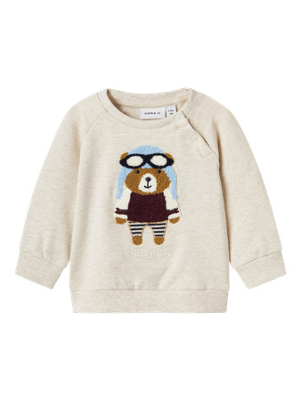Name it | Pull Nbmkiddy Ls Sweat Peyote Melange