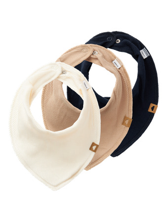 [554985] Name it | Spuugdoekje Nbnyvetti Dark Sapphire/Humus/Buttercream 3-pack