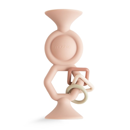 [555056] Mushie | Speelgoed vr Eetstoel Hexapop Suction Blush