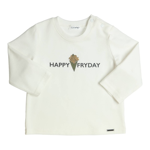 Gymp | T-shirt Boys Longsleeve Aerodoux Off White