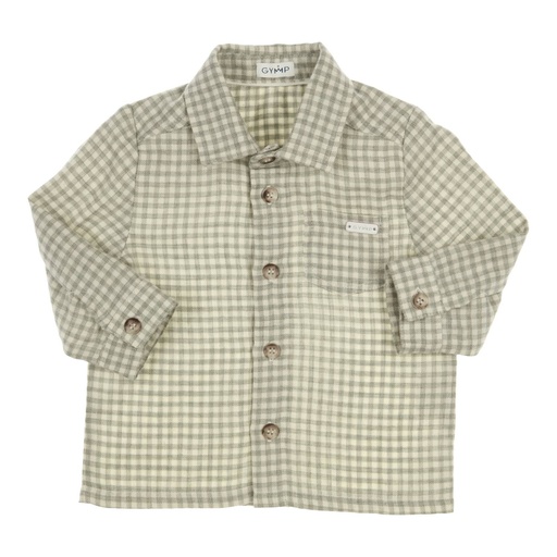 Gymp | Hemd Boys Shirt Frodo Green/Off White