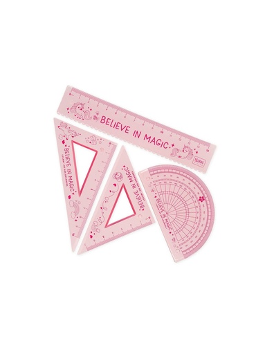 [556218] Legami | Lat Geometrieset Unicorn 4-pack