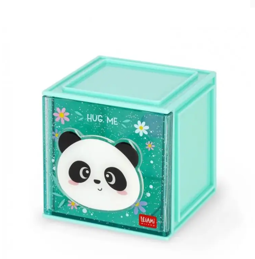 [556381] Legami | Opberger Stapelbaar Ladeblokje Panda Groen
