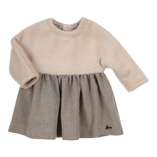 Gymp | Jurk Girls Dress Bess Beige/Black