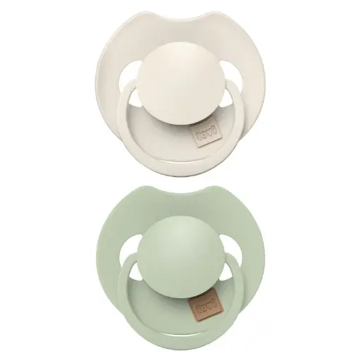 [557005] Difrax | Fopspeen Dynamisch Prime Coco/Pistachio 0-6M 2-pack