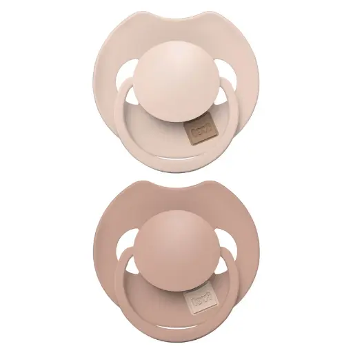 [557010] Difrax | Fopspeen Dynamisch Prime Nude/Blush 6-18M 2-pack