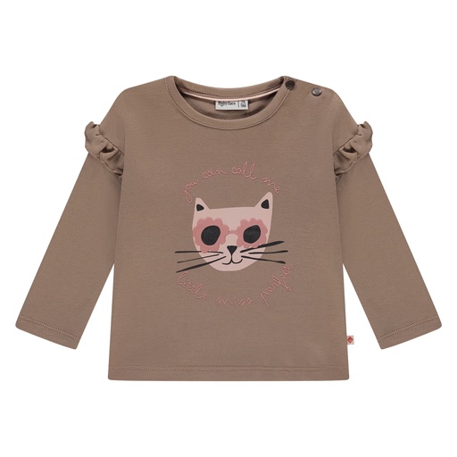Babyface | T-shirt Girls Baby T-shirt Longsleeve Sepia
