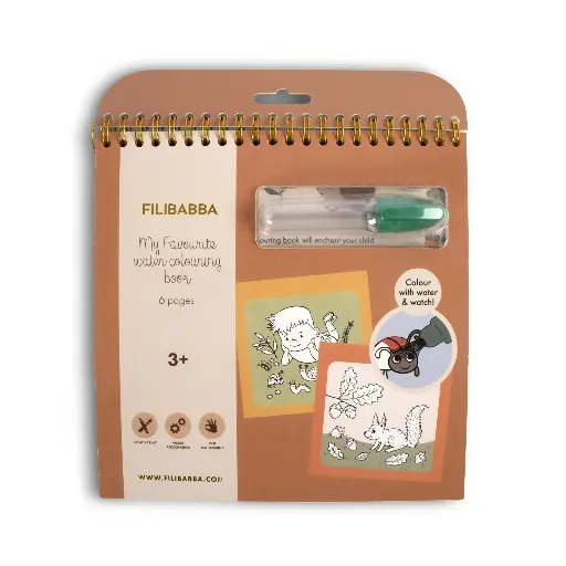 [557671] Filibabba | Mijn Kleurboek Met Waterverf Bos 