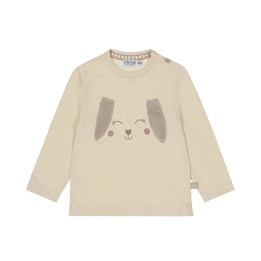Dirkje | T-shirt Girls Pretty Fall T-shirt Longsleeve Off White
