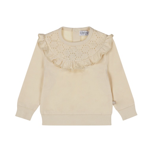 Dirkje | Pull Girls Pretty Fall Sweater Off White