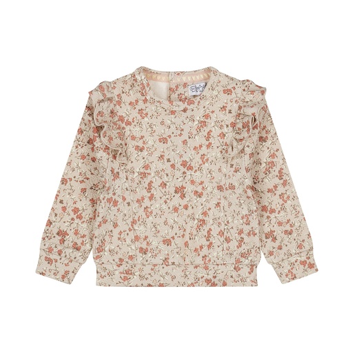 Dirkje | Pull Girls Pretty Berry Sweater Beige Grey