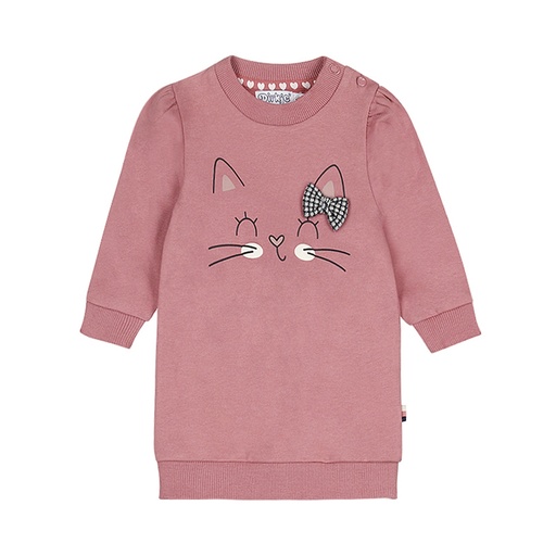 Dirkje | Jurk Girls Little Flower Dress Mauve