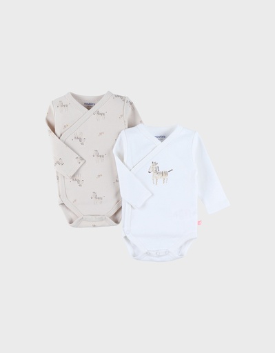 Noukies | Body Sweet Zebra 2-pack