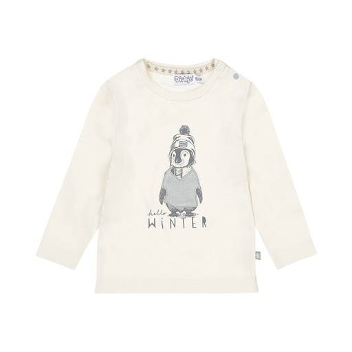 Dirkje | T-shirt Boys Frosty Friends T-shirt Longsleeve Off White