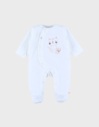 Noukies | Pyjama Nappy Cat Fluweel 