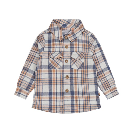 Dirkje | Hemd Boys Woodland Shirt Longsleeve Light Grey