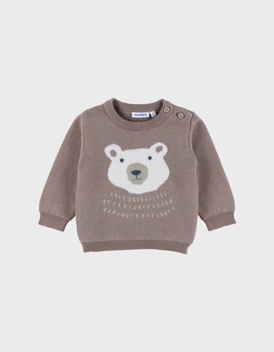 Noukies | Pull Little Bear Gebreid Bruin