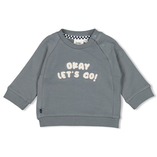 Feetje | Pull Let's Go! Longsleeve Petrol