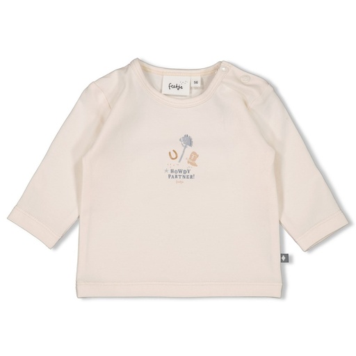 Feetje | T-shirt Howdy Longsleeve Off White